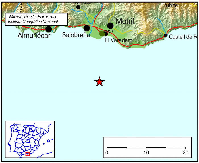 Otra fuerte sacudida s�smica de intensidad 4 hace temblar a la Costa Tropical